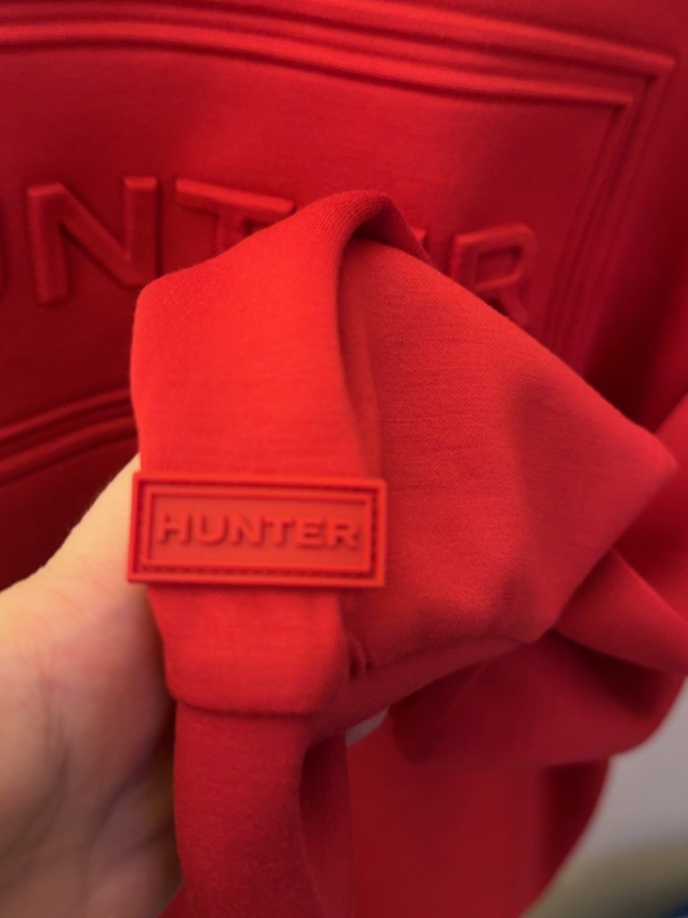 Hunter Red Embossed Logo Sweater - Picture 3 of 8